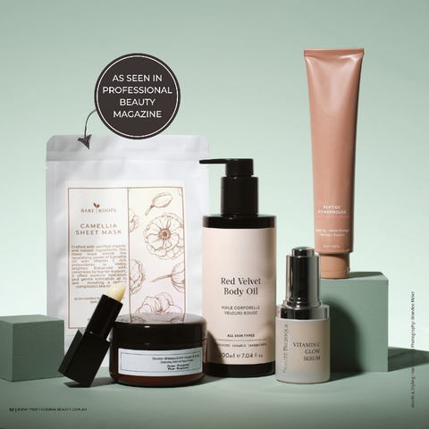 Bare Roots Camellia Sheet Mask as seen in Professional Beauty Magazine