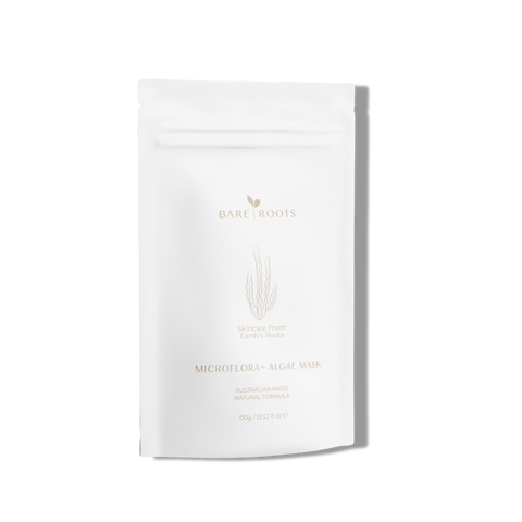 Professional Microflora Algae Mask pouch standing against a light background