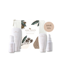 Bare Roots Sensitive Skin Bundle — Gentle Cleansing Milk, Herbal Mist, Vital Cream, Omega Oil with case