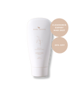 A white Bare Roots Gentle Cleansing Milk tube on a white background, with two beige circular callout badges reading 'CLEARANCE EXPIRY MAR 2027' and '20% OFF'.
