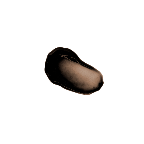 Black stone on a white background
